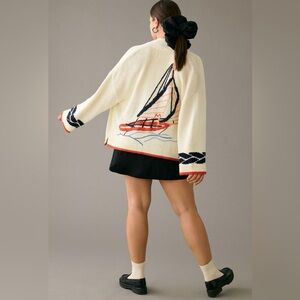 Anthropologie Boat Knitted Cardigan